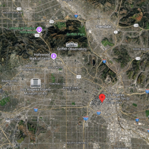 karta över los angeles